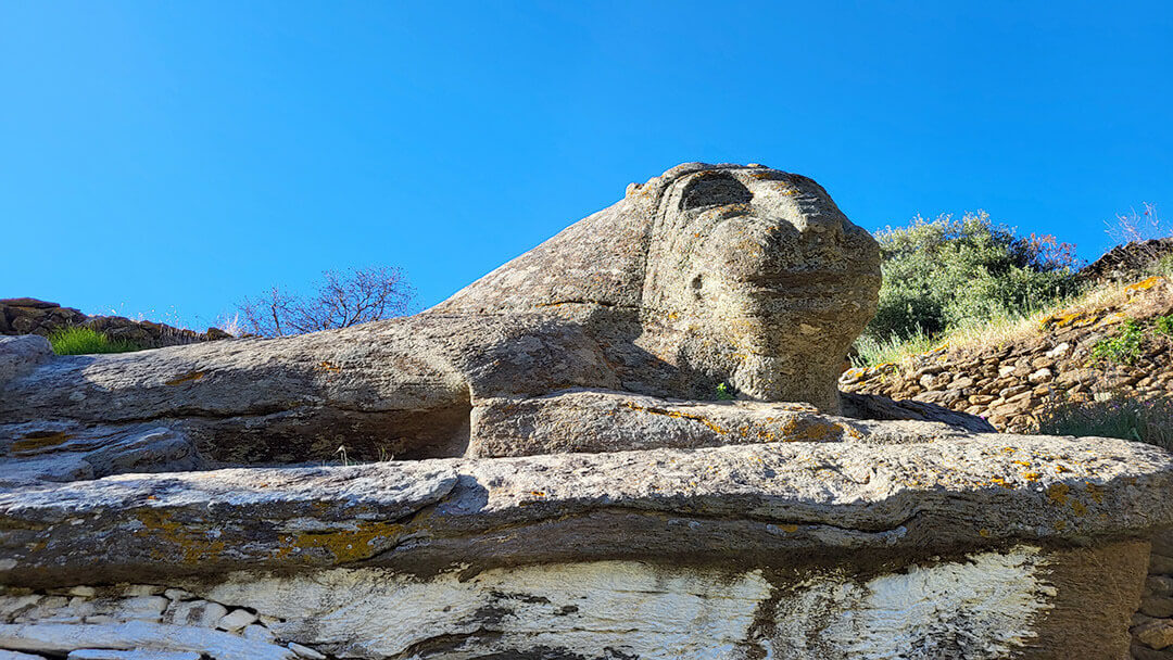 The famous stone Lion of Kea.